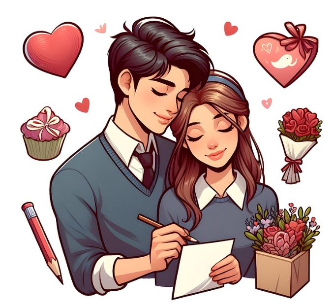 혼인신고서 작성하는 모습