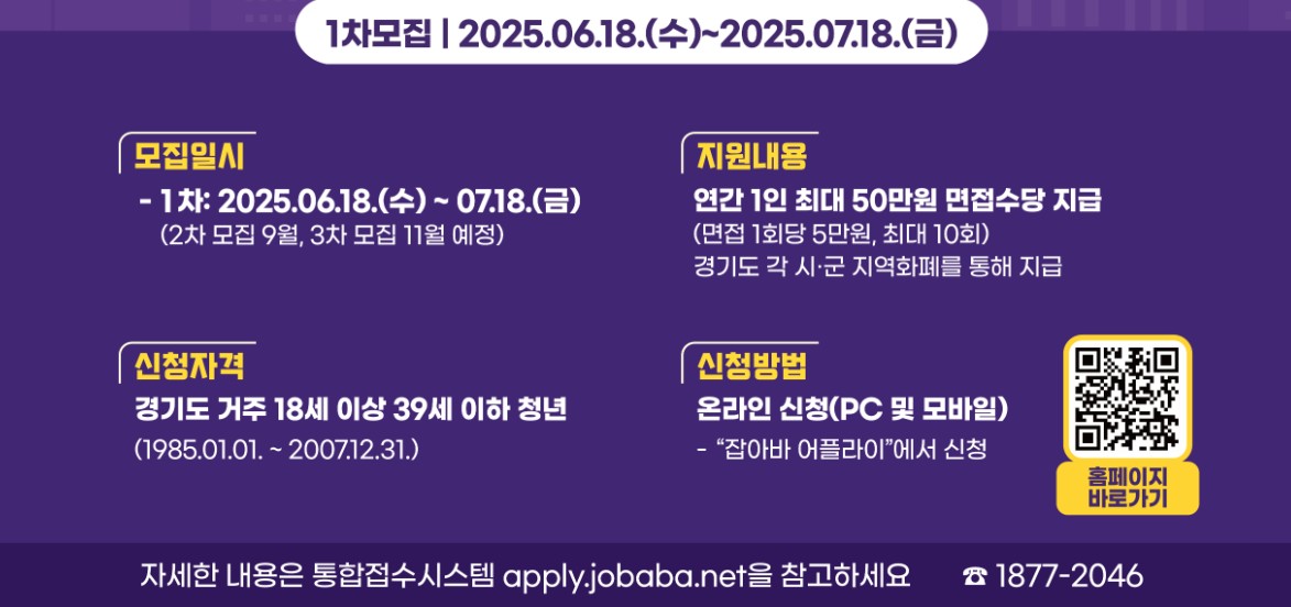 경기되 면접수당 신청