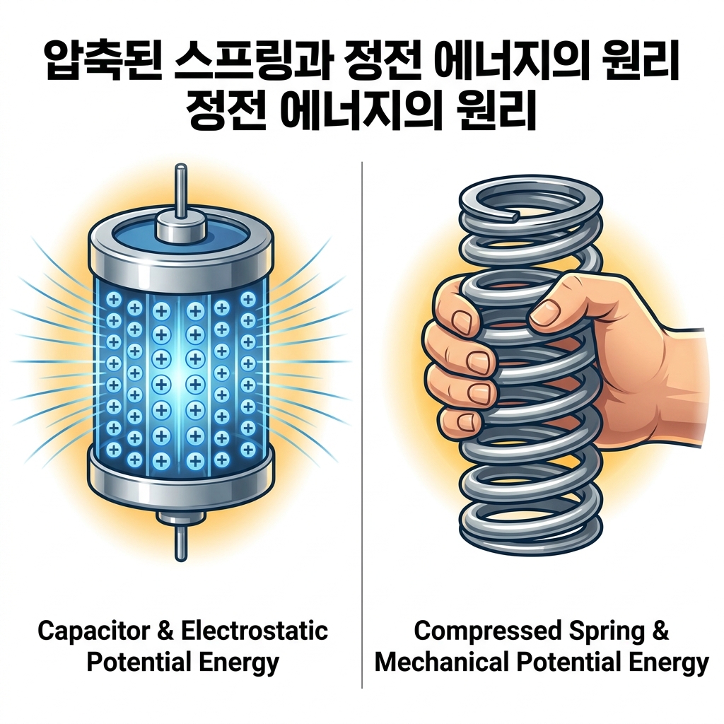 [전자기학] 제2장 진공 중의 정전계 (콘덴서 축적 에너지와 정전 에너지의 모든 것)