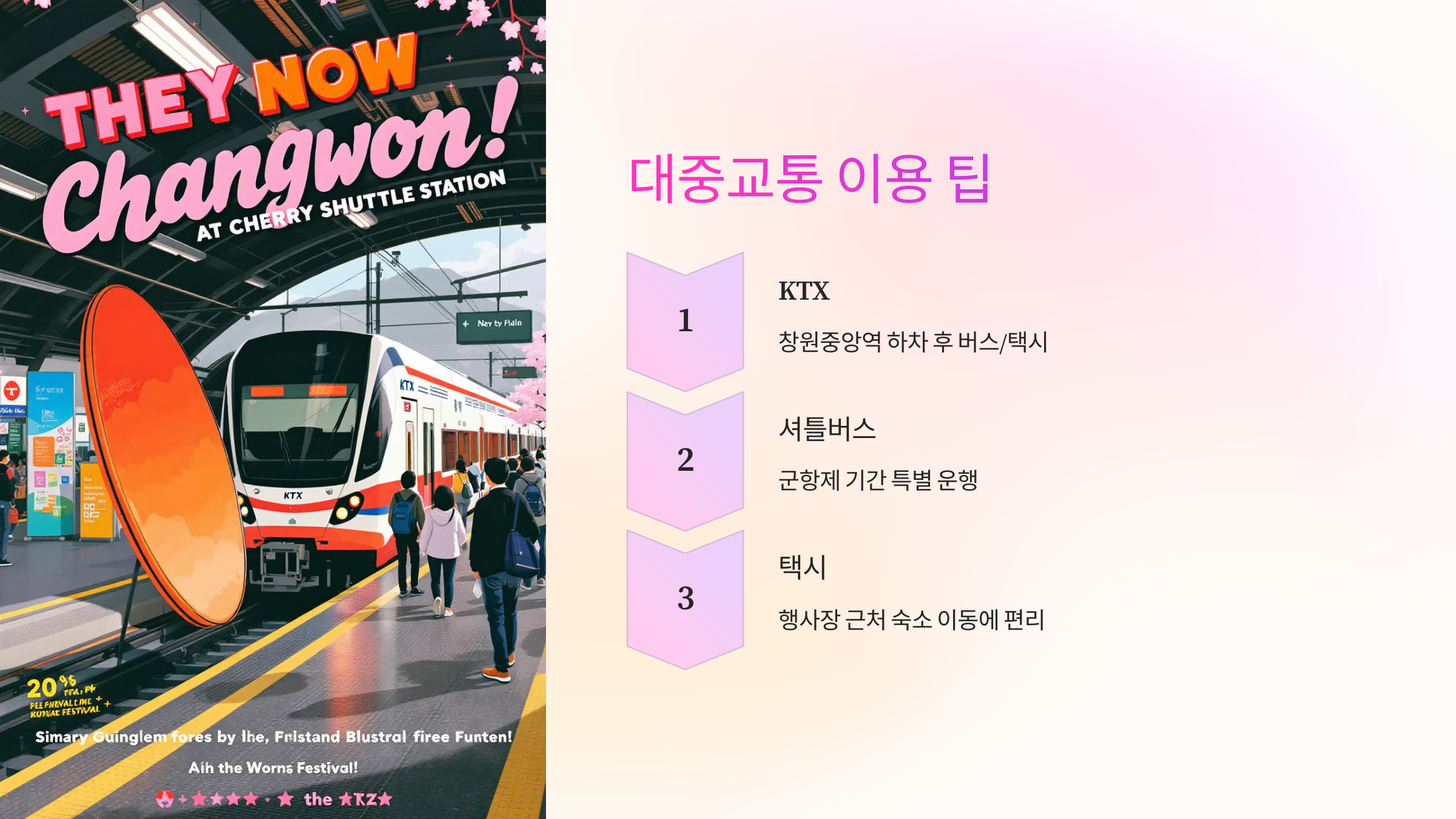 🚉 대중교통 이용 팁