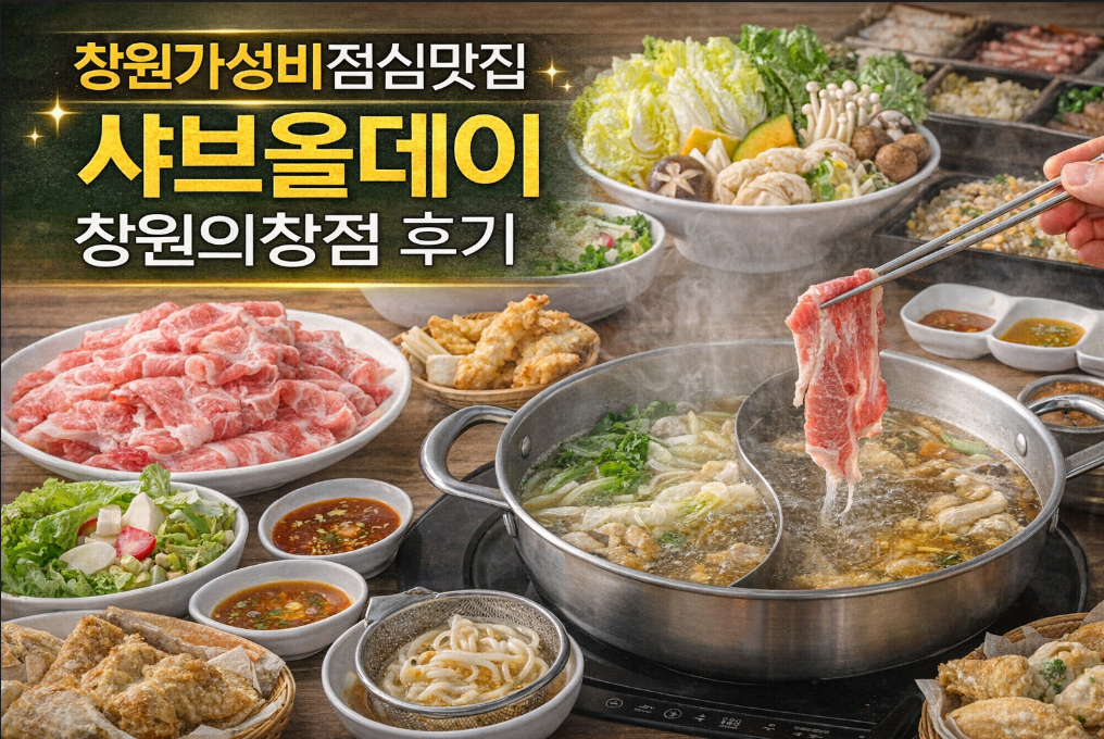 창원의창 샤브올데이, 가성비 점심 이것만 알면 끝