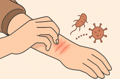 당뇨 초기증상 가려움으로 2차 감염 진행