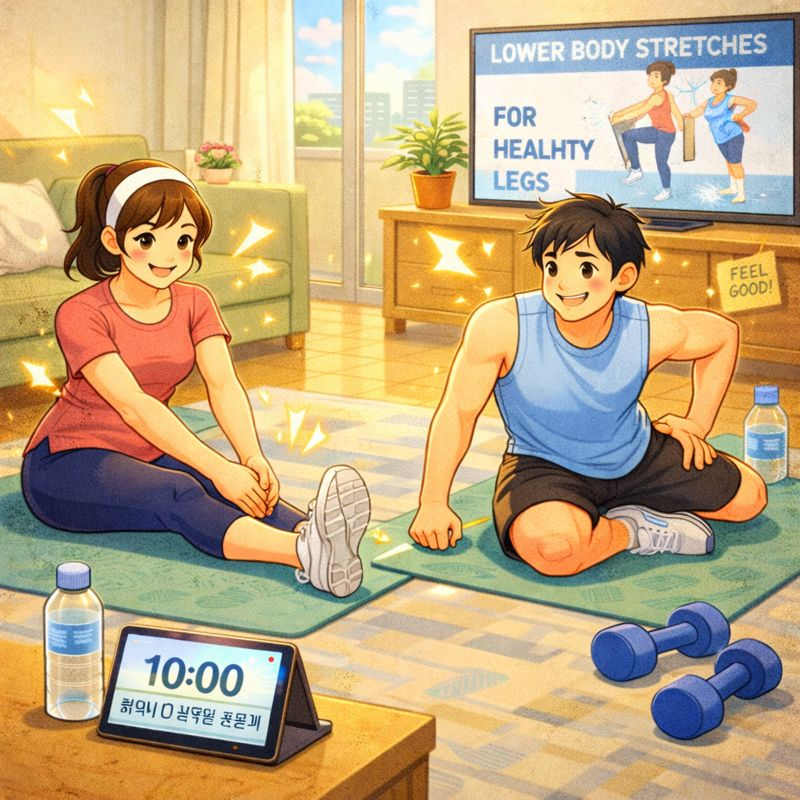 날씬한 다리를 위한 하체 스트레칭 루틴