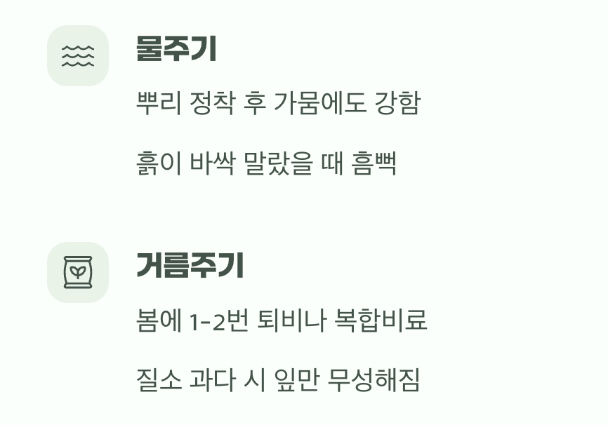 과한 사랑은 금물, 물과 거름주기