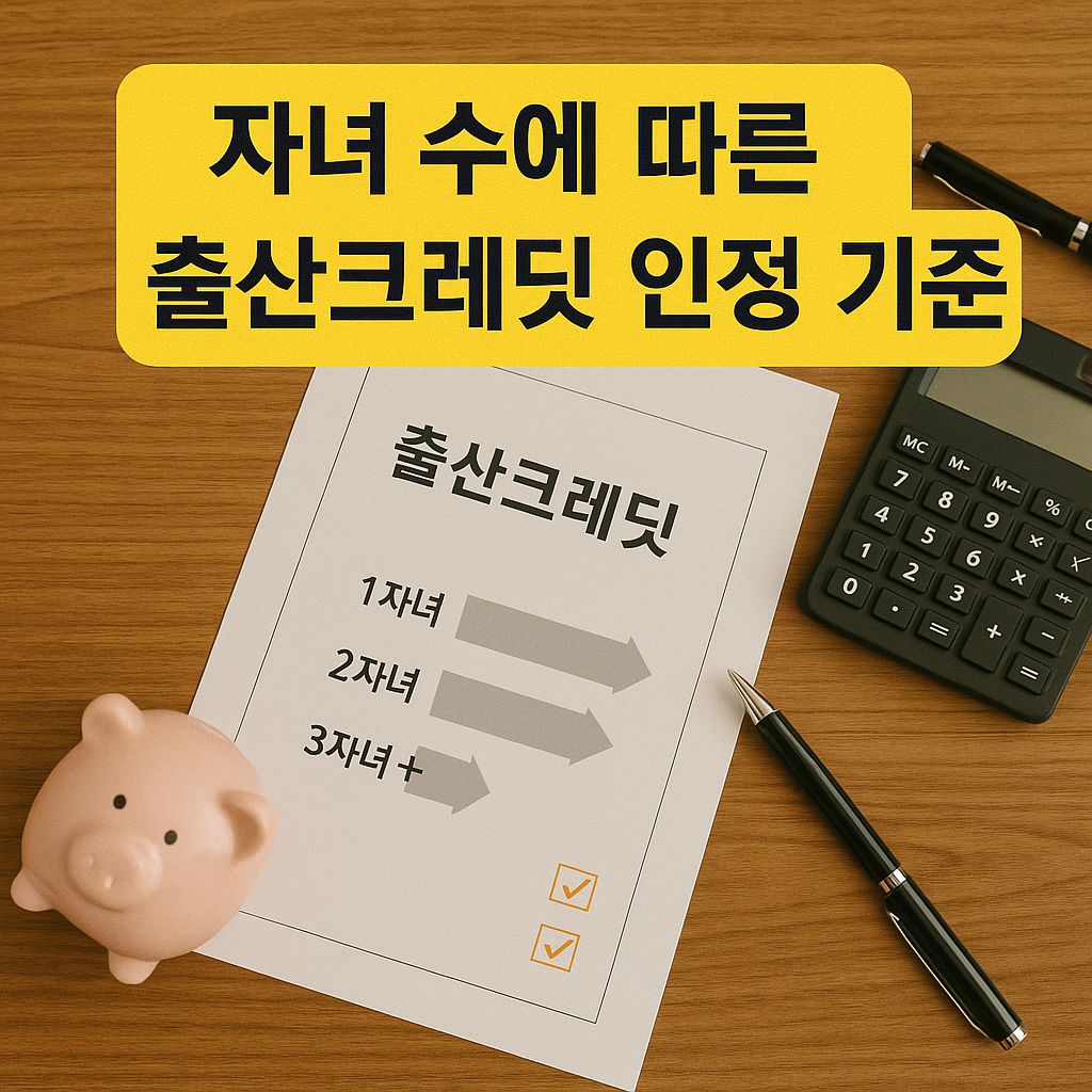 자녀 수에 따른 출산크레딧 인정 기준