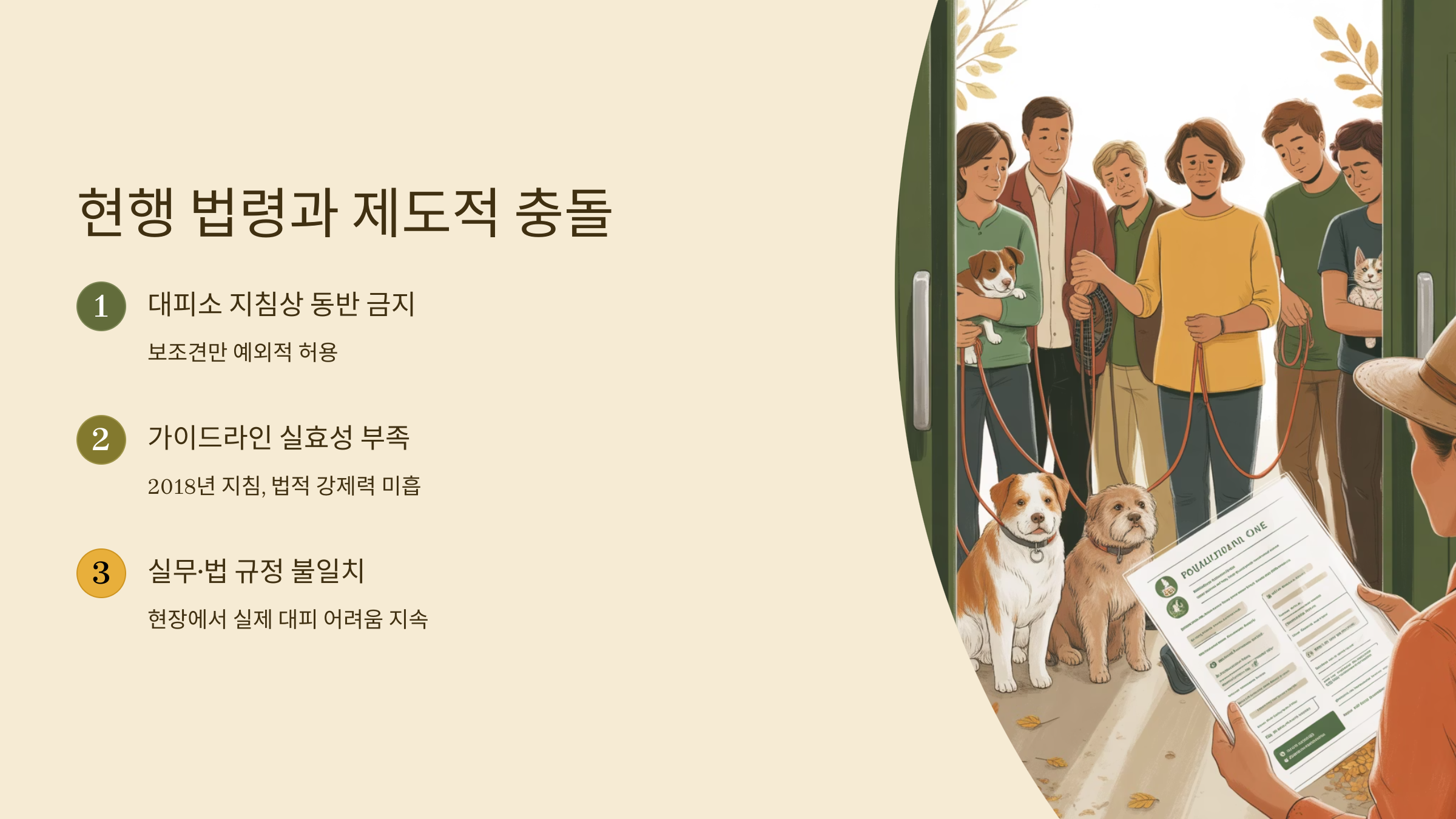 현행 법령과 제도적 충돌