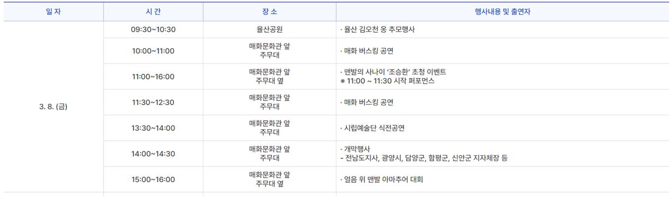 광양매화축제