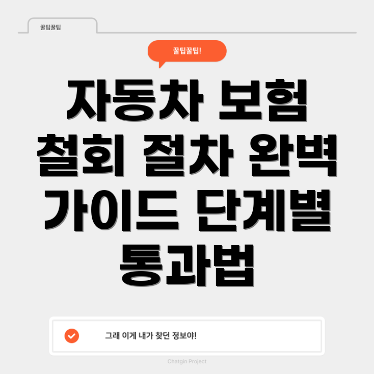 자동차 보험 철회