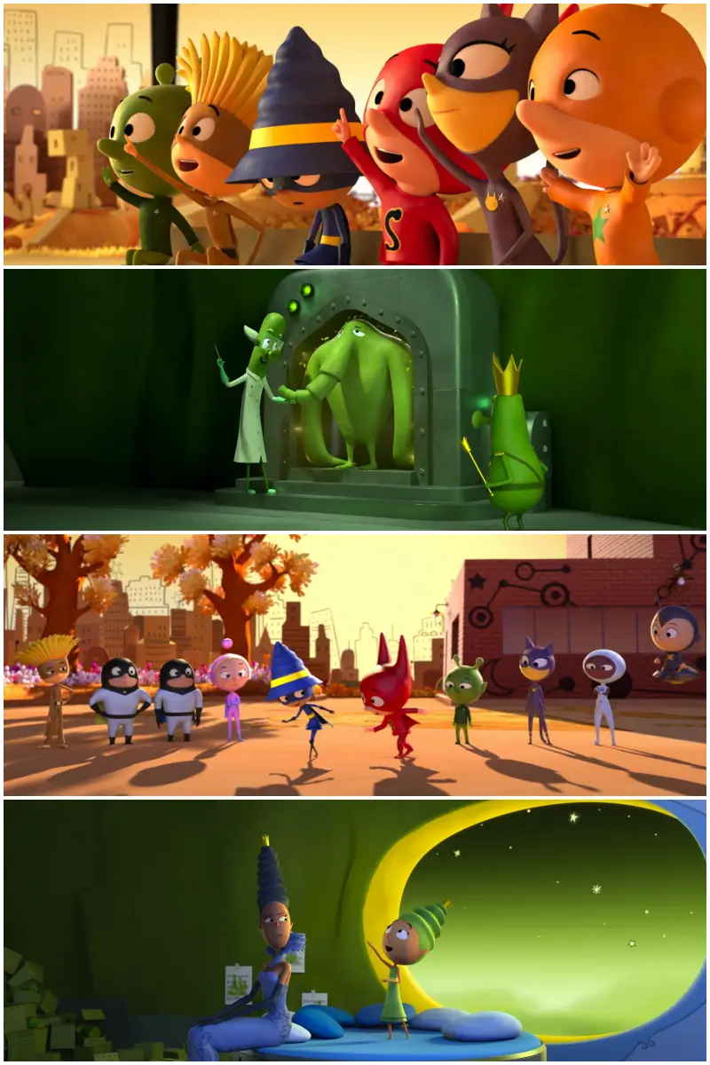 극장판 리틀 슈퍼맨 샘샘 주요 장면들