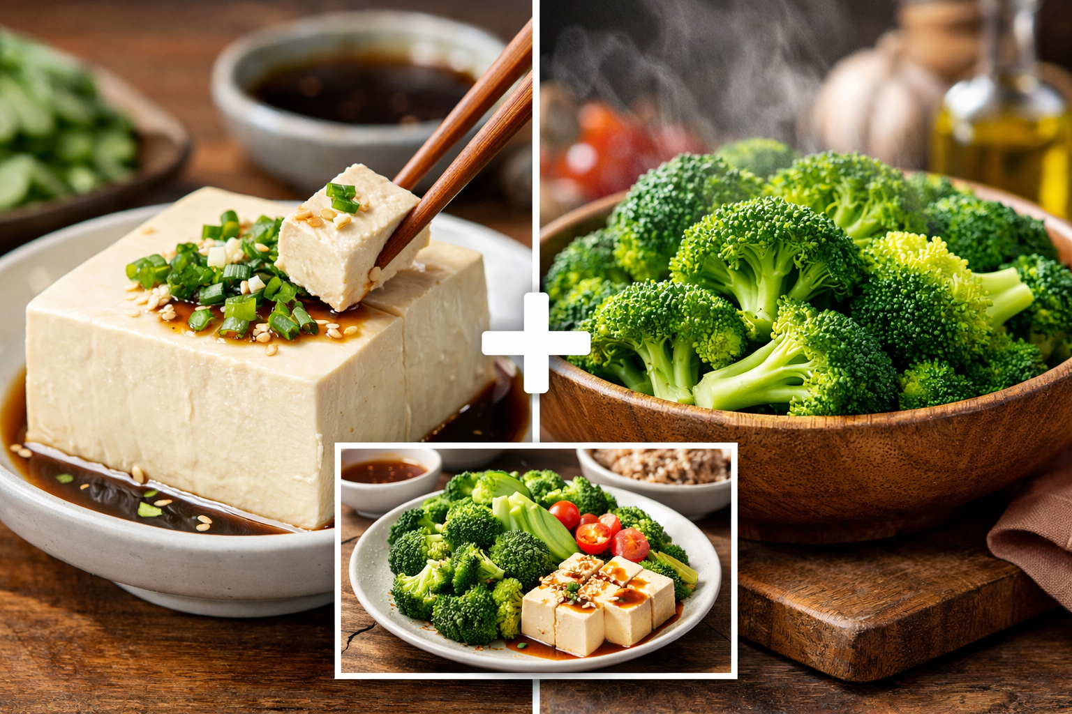 연두부 + 브로콜리