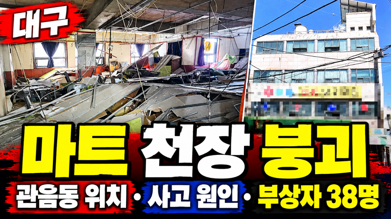 대구 마트 천장 붕괴｜관음동 위치&middot;사고 원인&middot;부상자