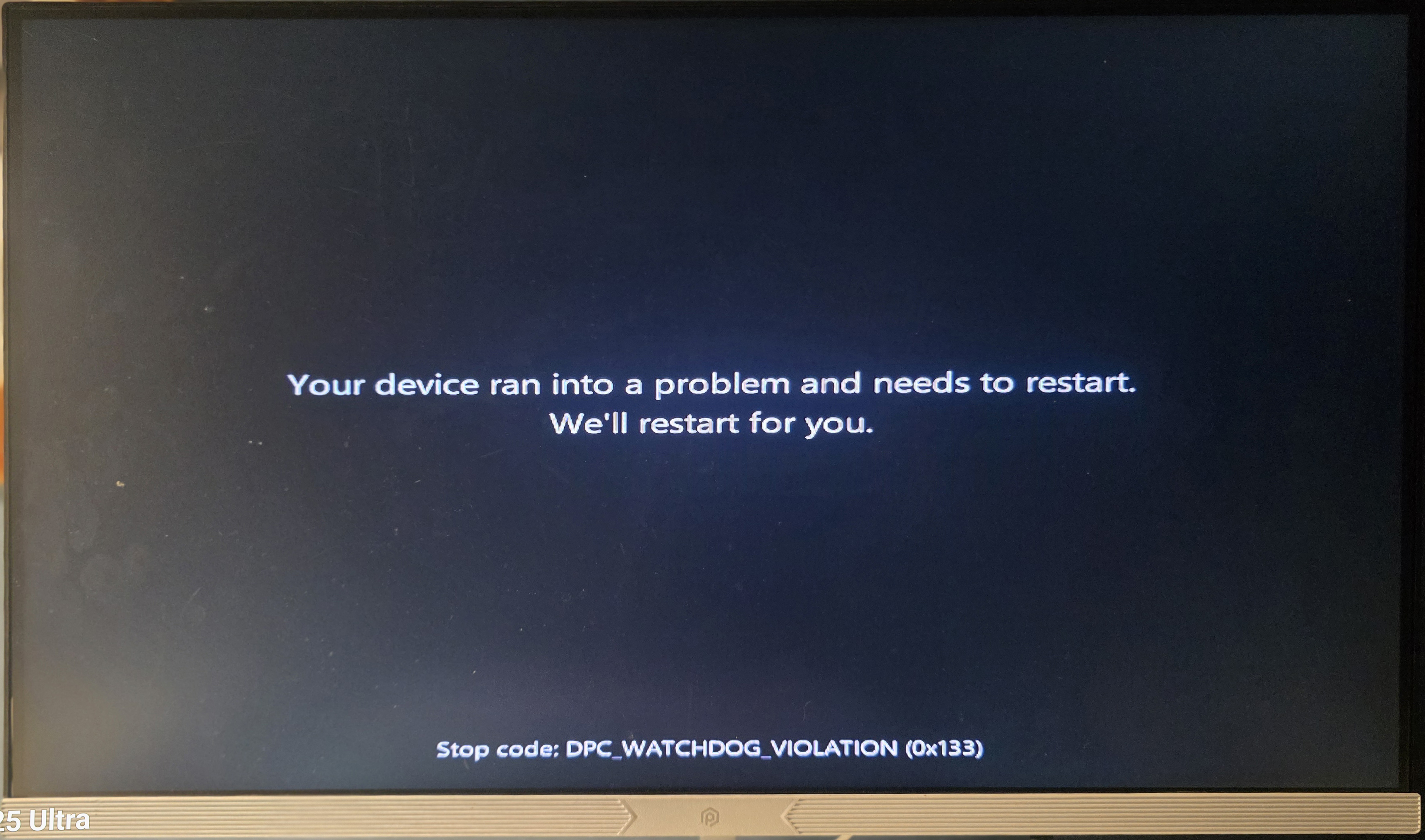 DPC_WATCHDOG_VIOLATION(0X133)