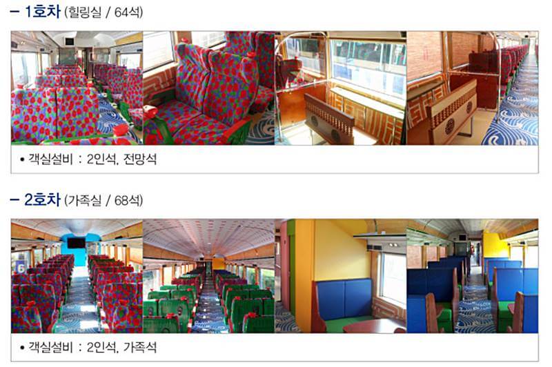 남도해양열차-1호차-2호차-내부사진