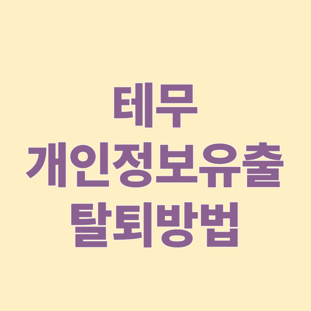 테무개인정보유출