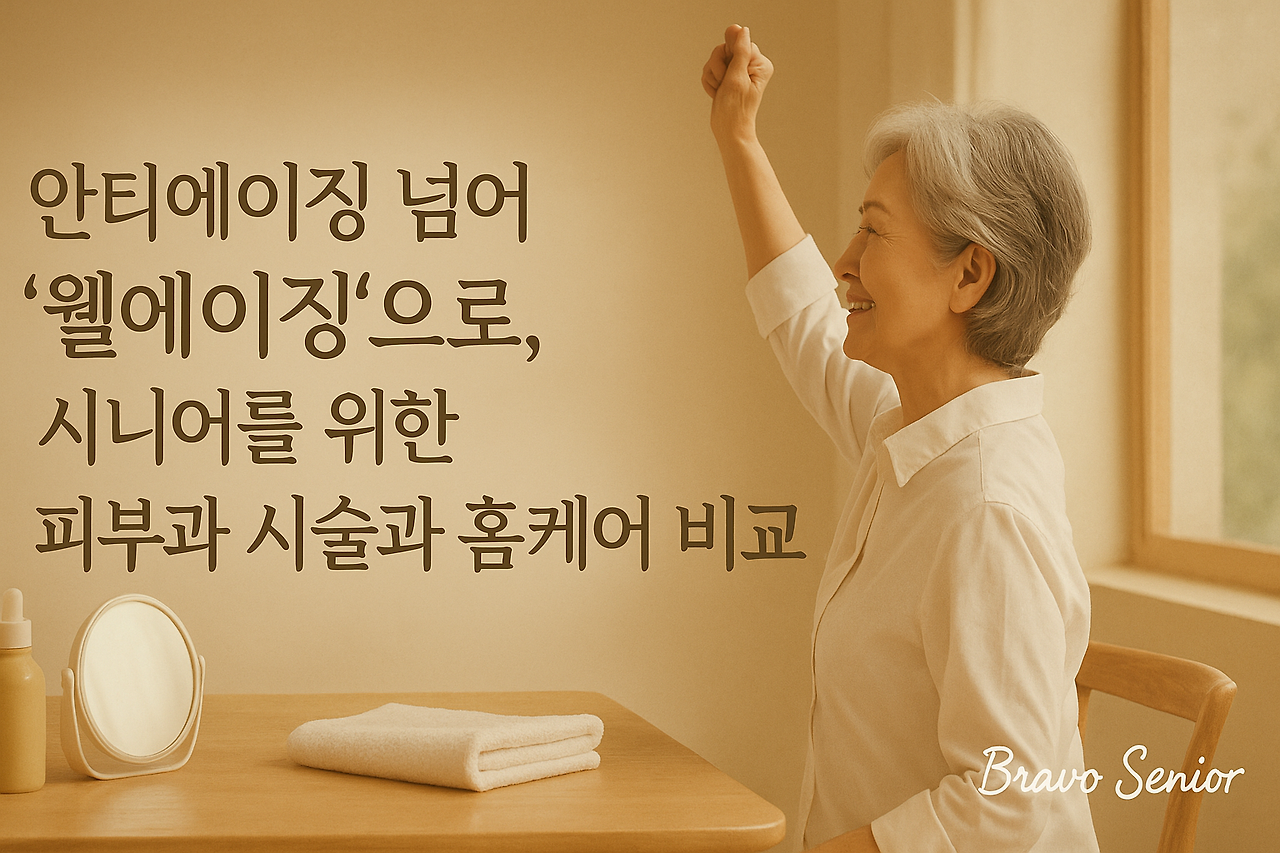 책상위에서 자신감이 넘치는 여성 시니어