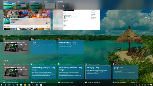 Windows 키 + Tab: 작업 보기