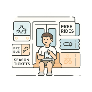 대중교통 무임·환급·정기권 이미지