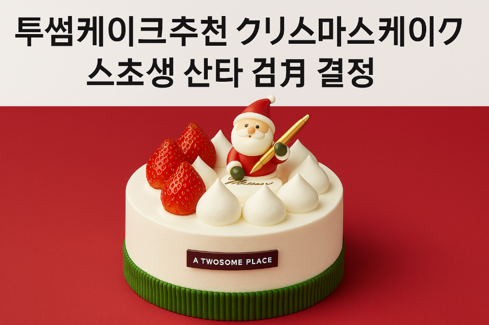 투썸플레이스 크리스마스케이크 완벽 가이드! 스초생 사이닝부터 산타케이크까지