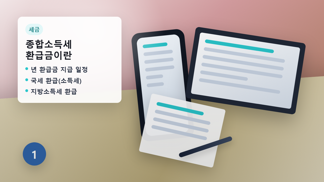 홈택스 종합소득세 환급금 조회 안내 이미지