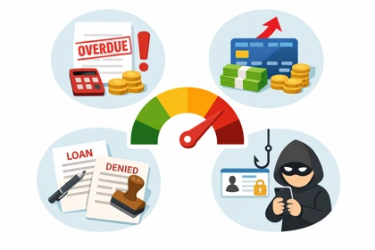 신용점수 갑자기 하락하는 주요 원인 설명4
