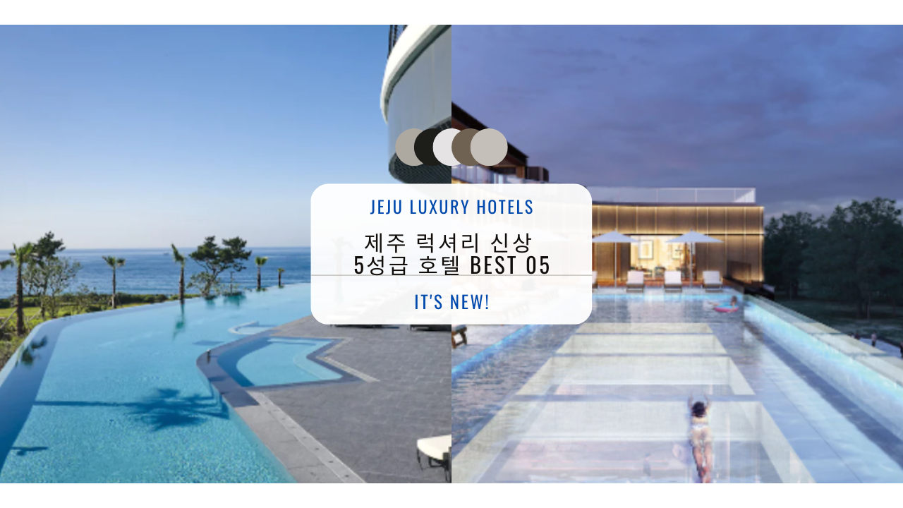 제주 럭셔리 신상 5성급 호텔 BEST 05 엠버 퓨어힐 파르나스 JW 메리어트 포함