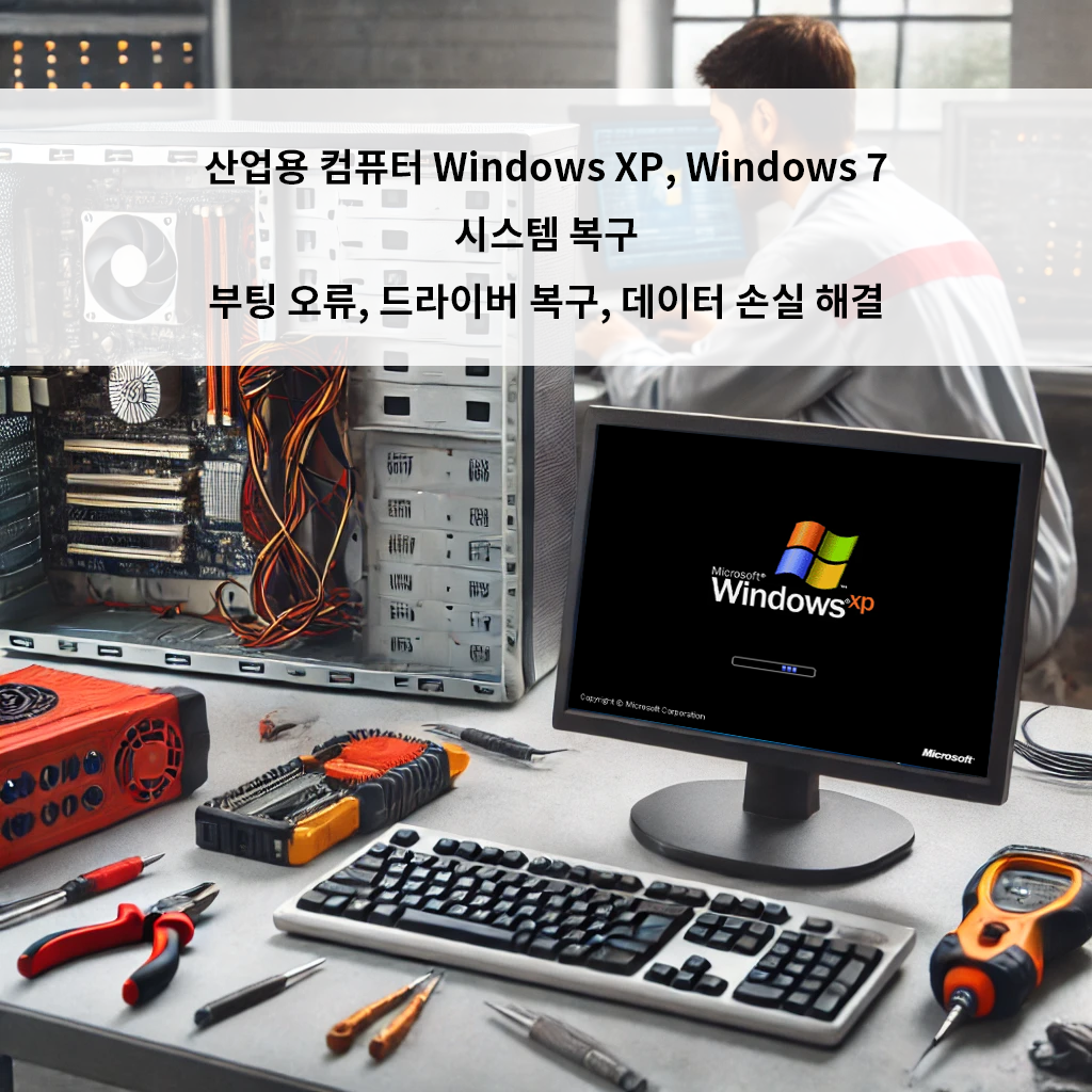 산업용 컴퓨터 Windows XP, Windows 7 시스템 복구 – 부팅 오류, 드라이버 복구, 데이터 손실 해결