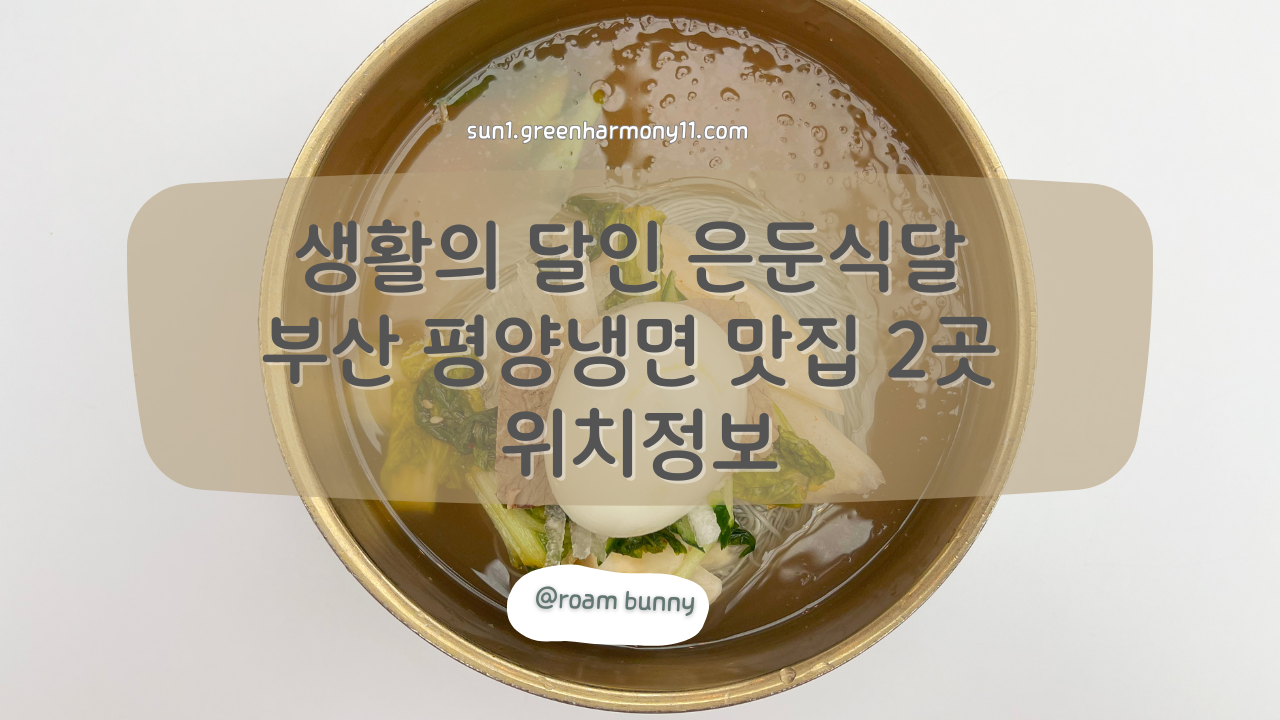 부산 평양냉면