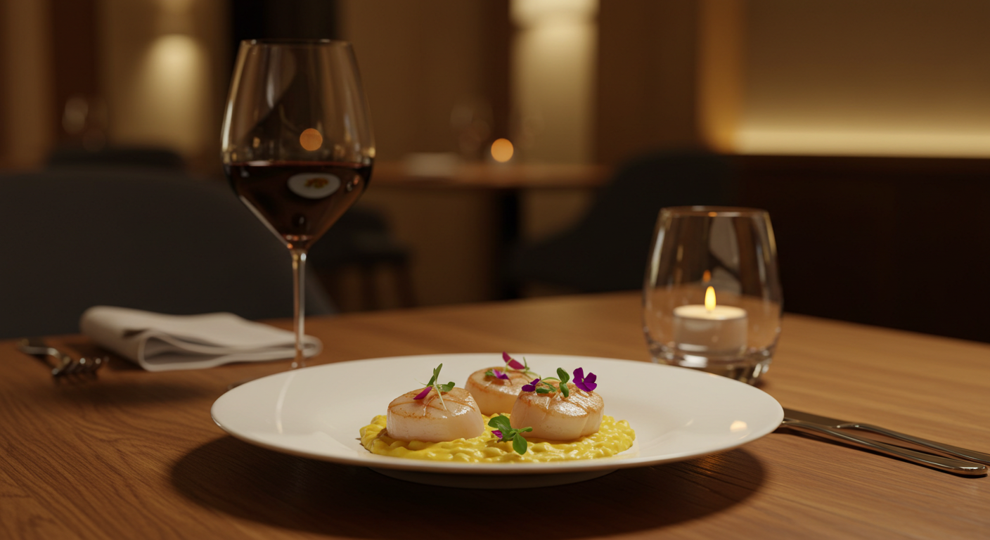 고급 레스토랑 디너