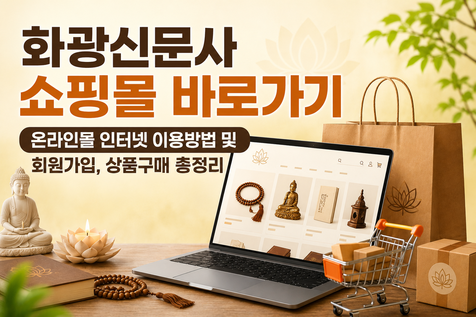 화광신문사 쇼핑몰 바로가기｜온라인몰 인터넷 이용방법 및 회원가입, 상품구매 총정리 관련 사진