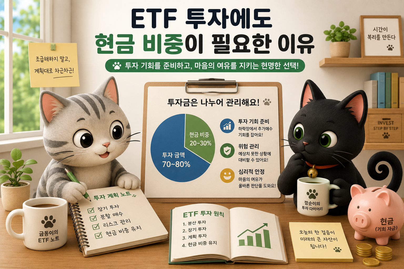 국내 주식ETF 현금 비중 관련 내용