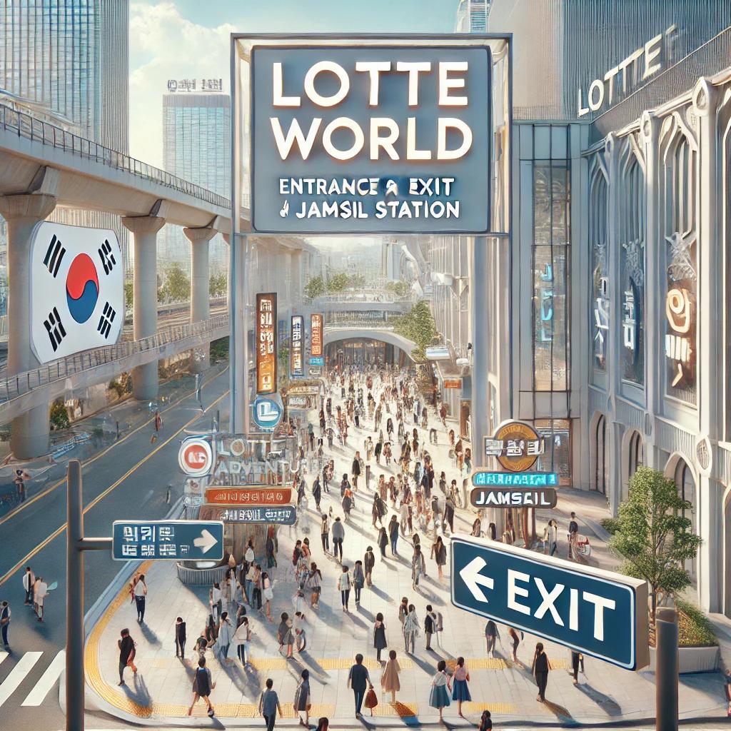 롯데월드 출구