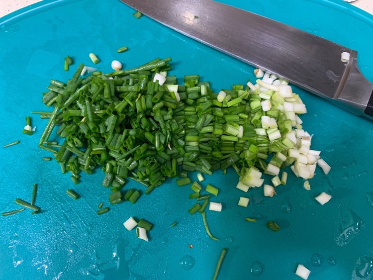 잘게 썬 쪽파
