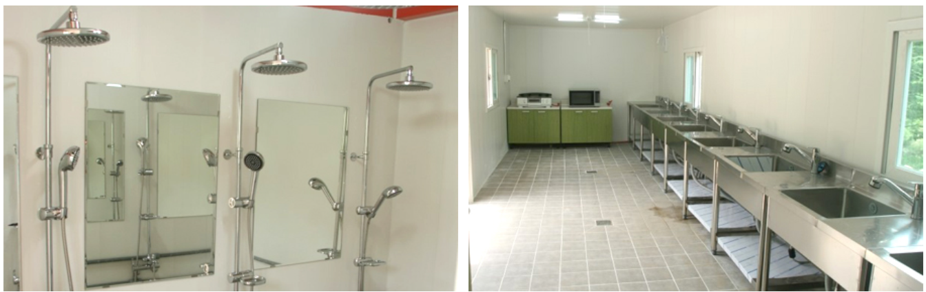 샤워실, 개수대