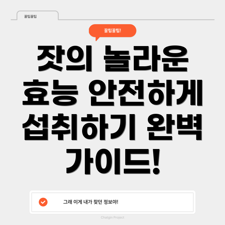 잣의 효능