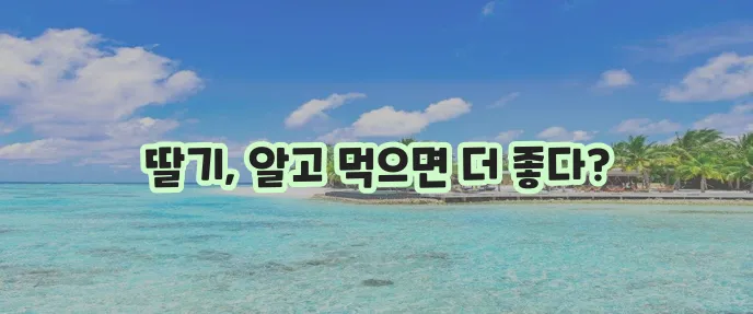 딸기 효능과 부작용 섭취 방법까지 알아봐야죠!