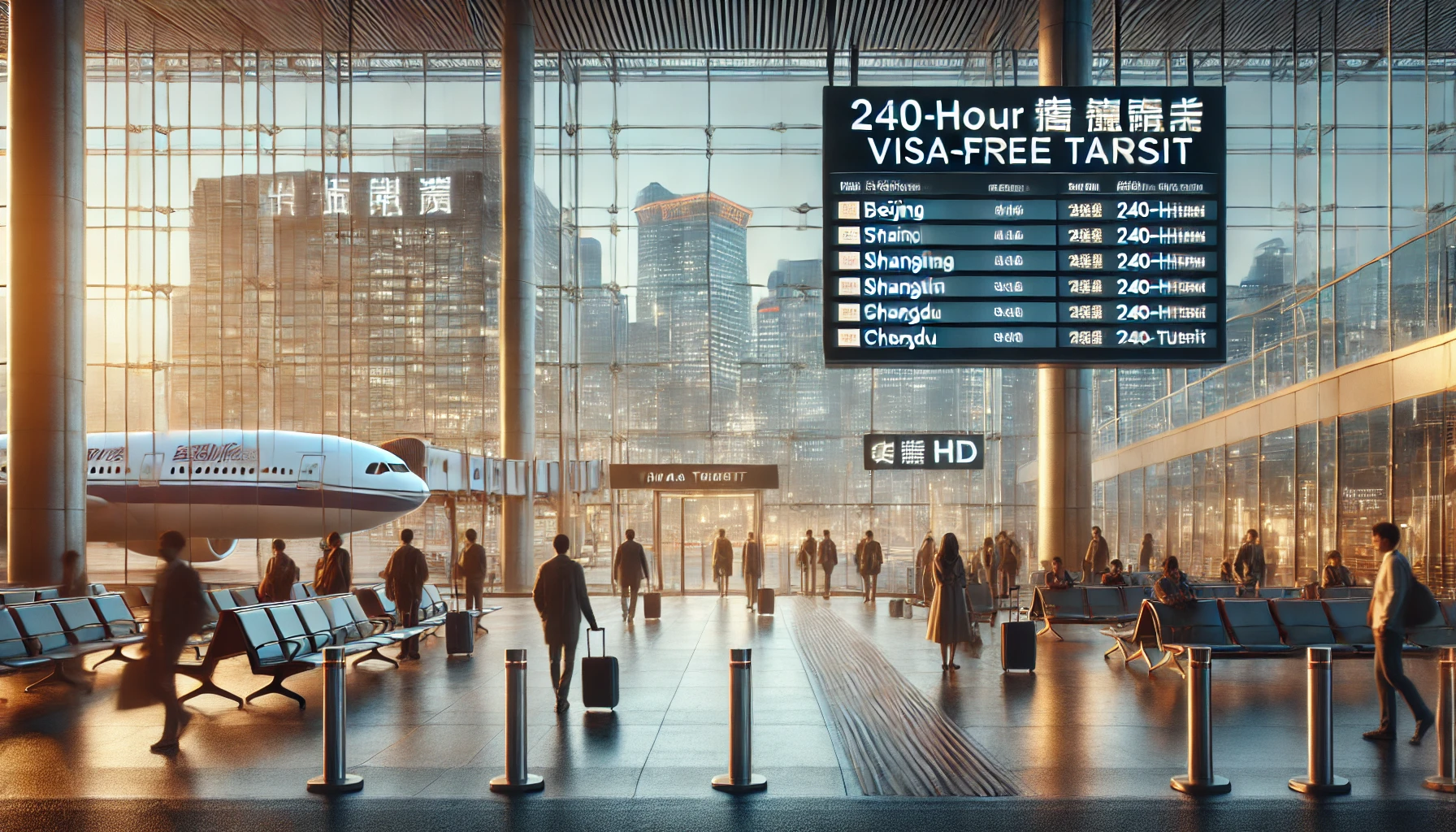 중국 여행, 무비자 240시간