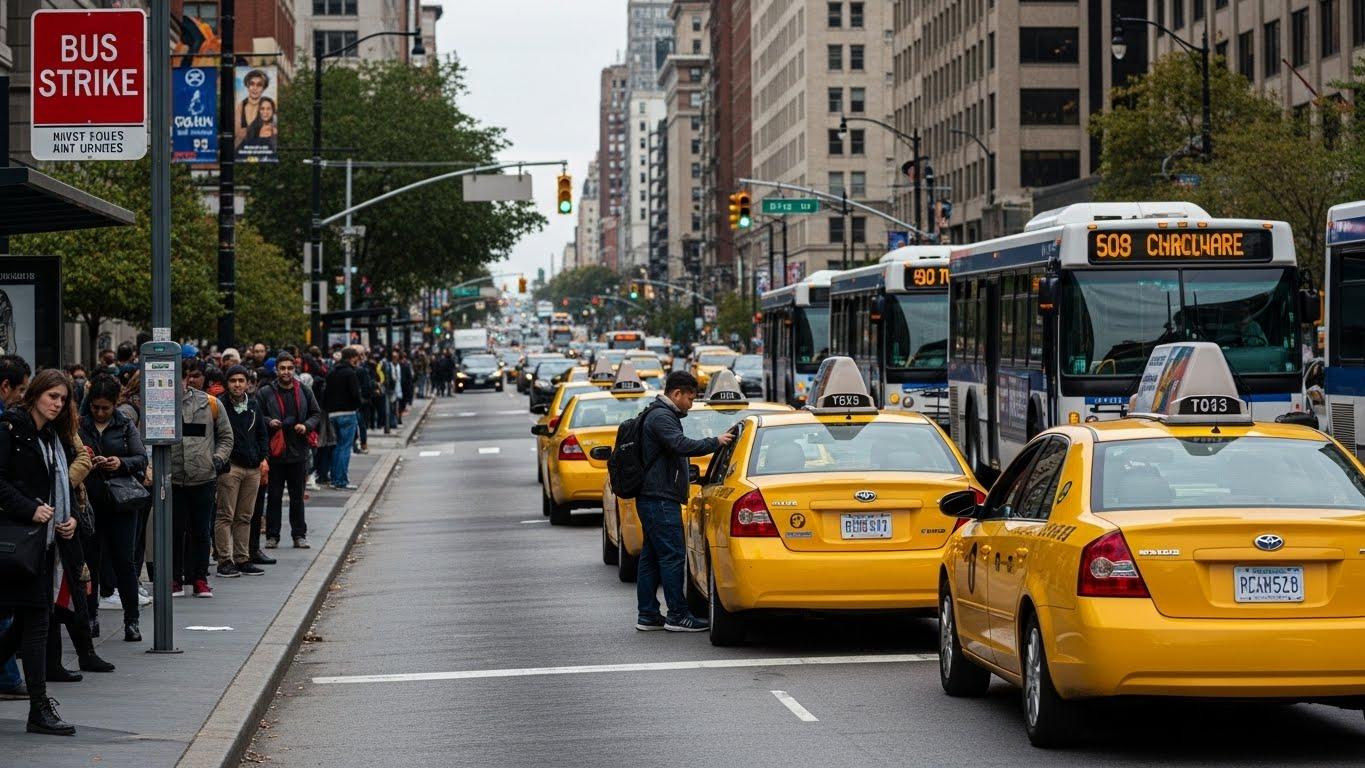 시내버스 파업 택시대란