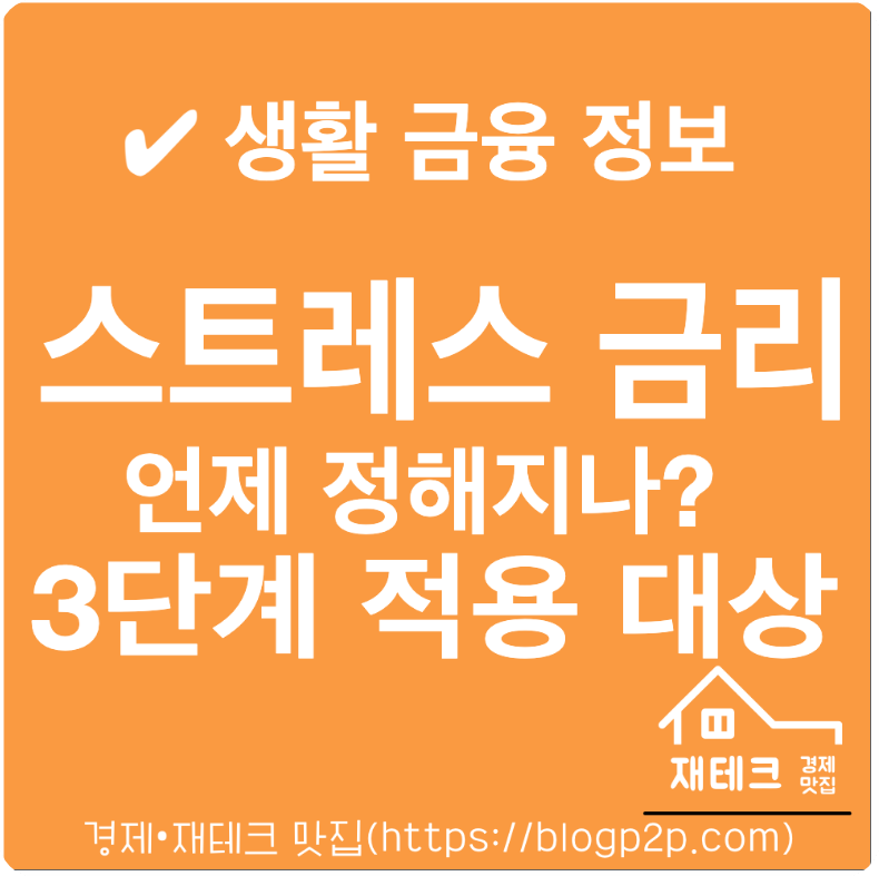 스트레스 금리는 언제 어떻게 정해지나? 2, 3단계 적용 대상