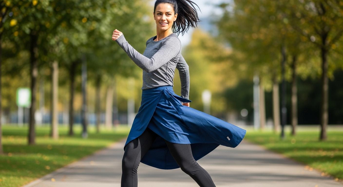 레깅스 랩 치마