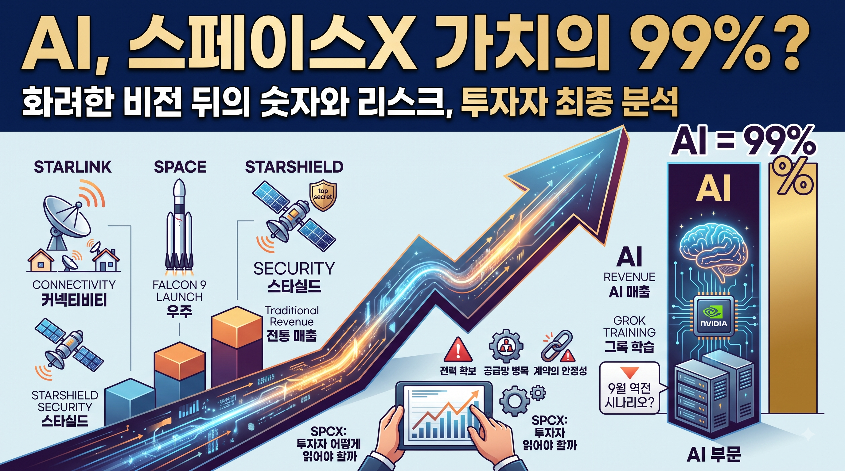 일론머스크의 스페이스x가지의 99%