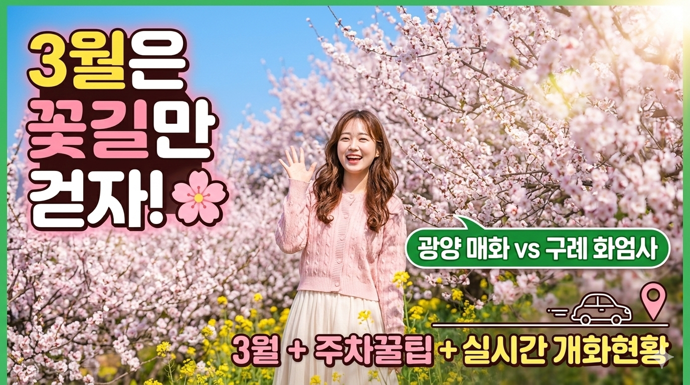 광양매화축제 주차안내