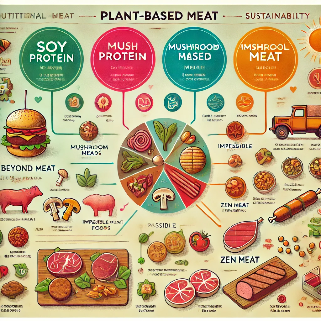 대체육의 단백질 비교