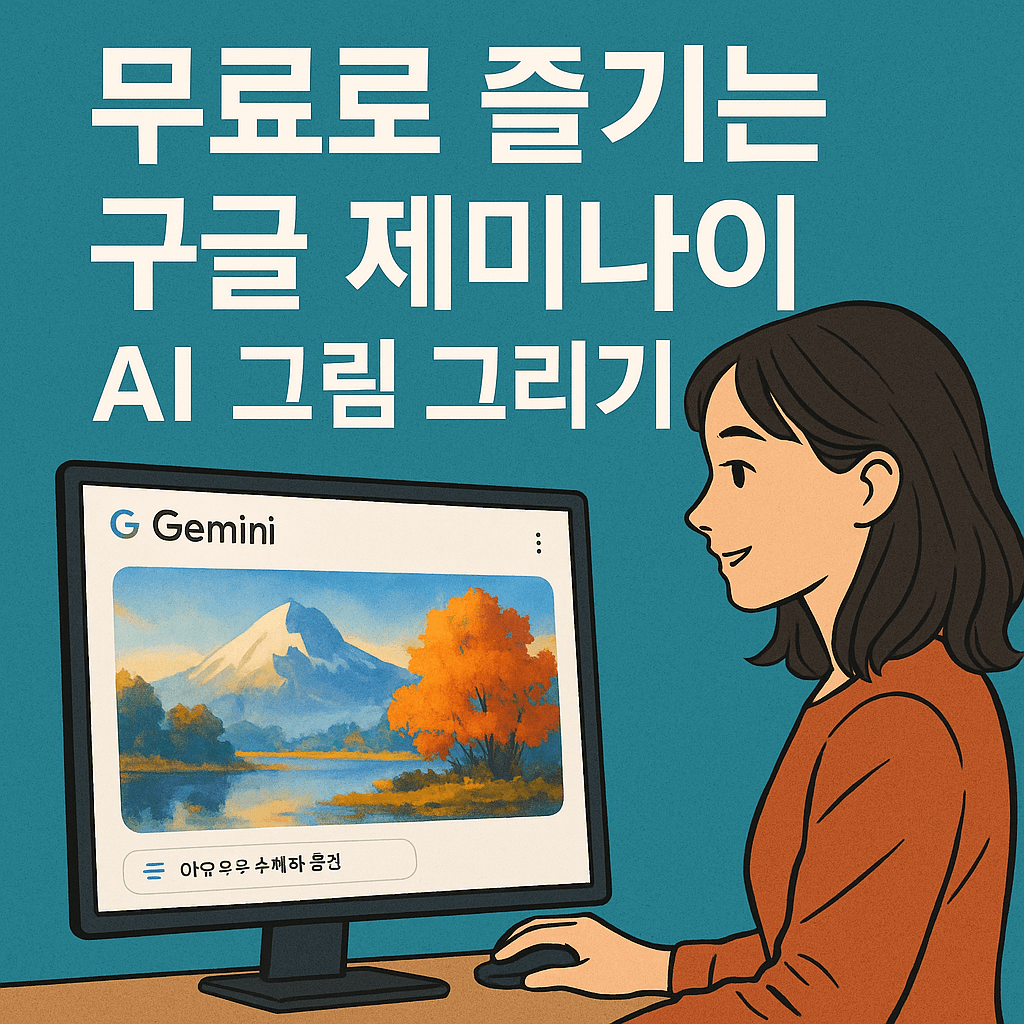 구글 제미나이로 무료 AI 그림 및 이미지 생성하는 방법