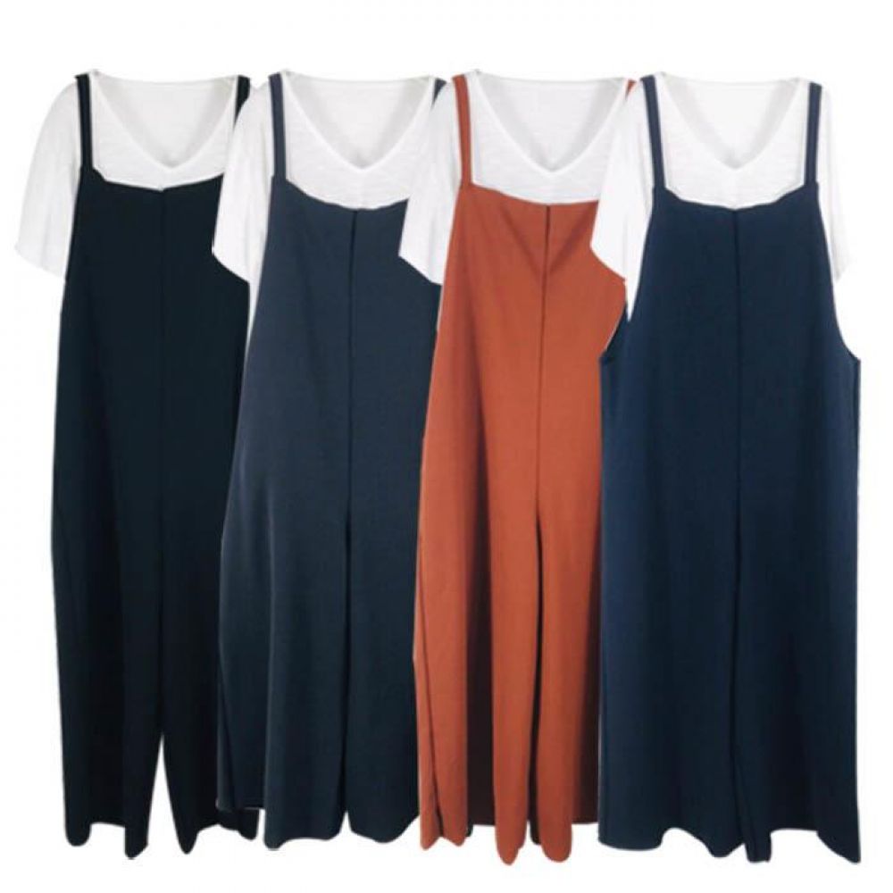 귀여운 멜빵바지 코디 여성 데일리 점프수트