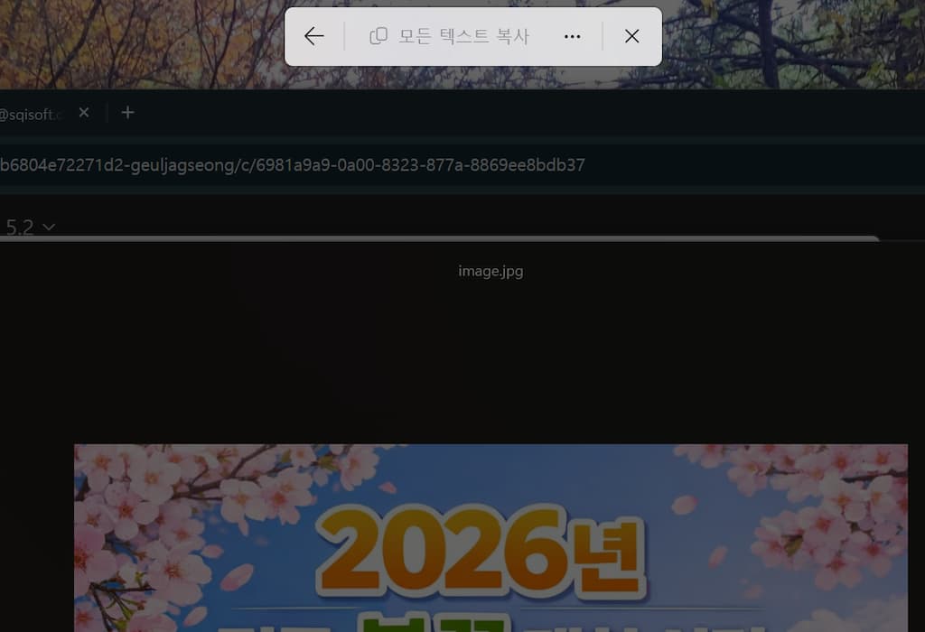 파워토이 Text Extractor로 이미지 속 텍스트를 추출하는 화면