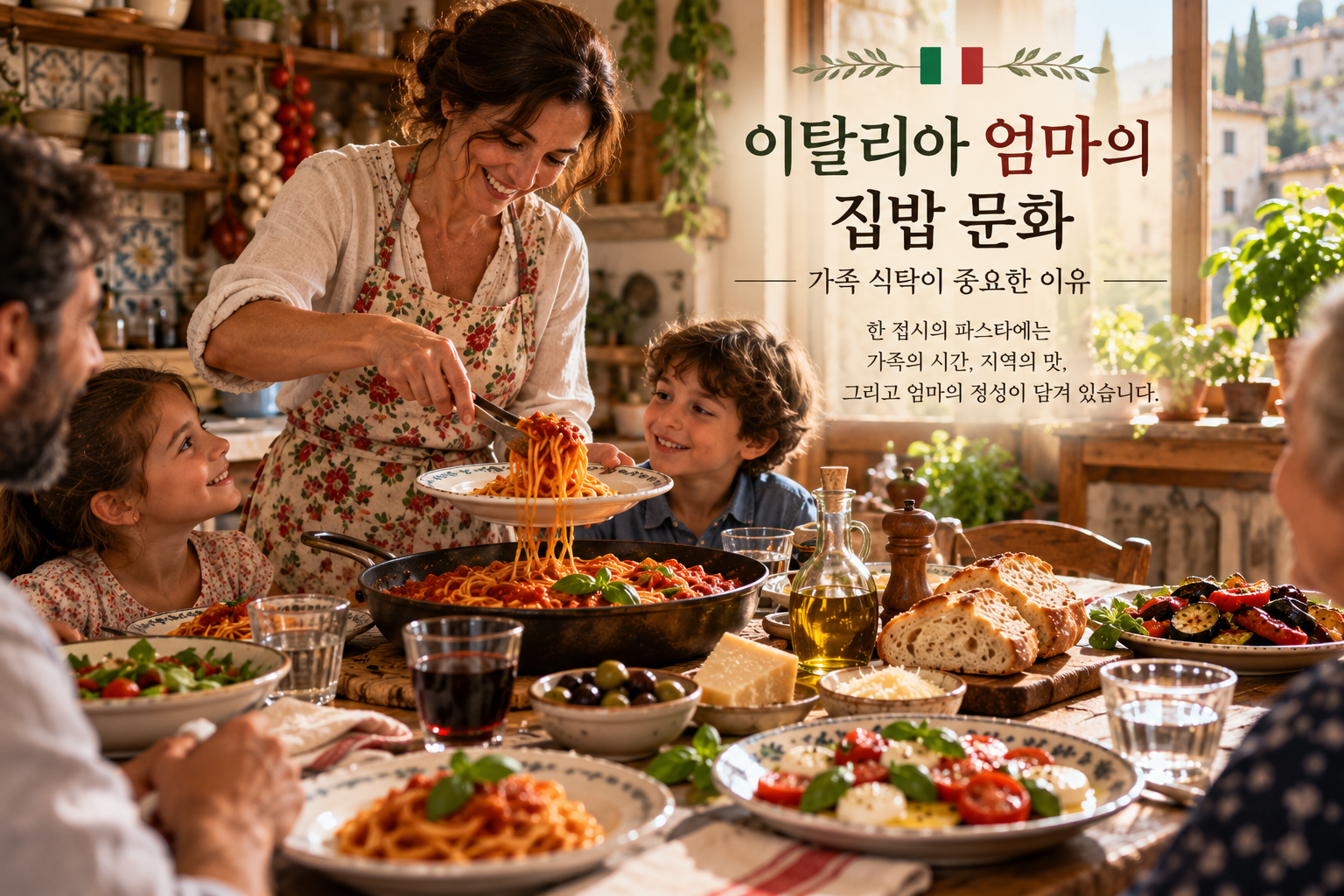 이탈리아 엄마의 집밥 문화, 가족 식탁이 중요한 이유