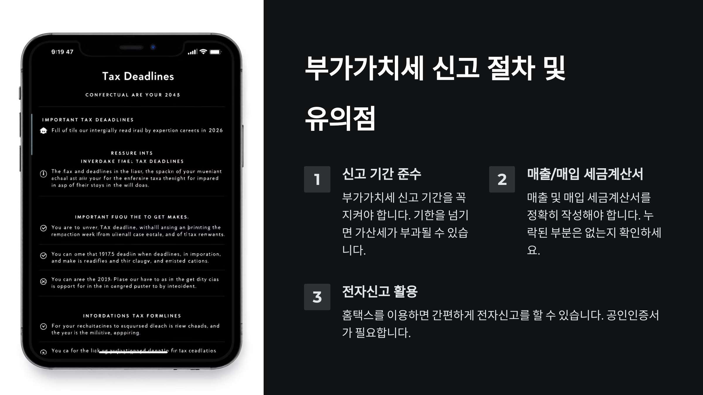 부가가치세 신고 절차와 유의점