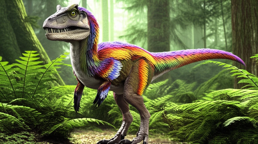 공룡은 정말 비늘만? 깃털 공룡의 놀