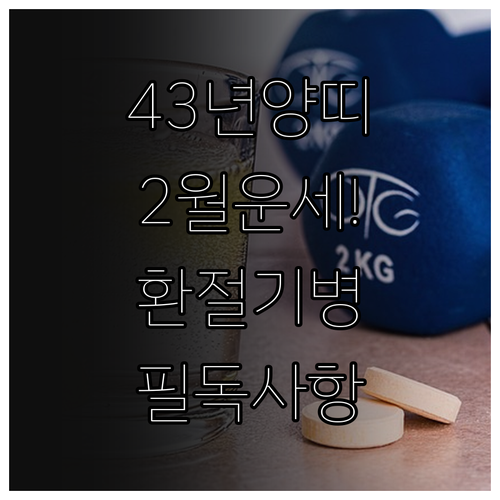 1943년생 양띠 2월 운세와 환절기..