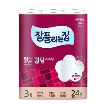 가성비 좋은 두루마리 휴지 추천 - 잘풀리는집 퀼팅 와이드 30m 24롤